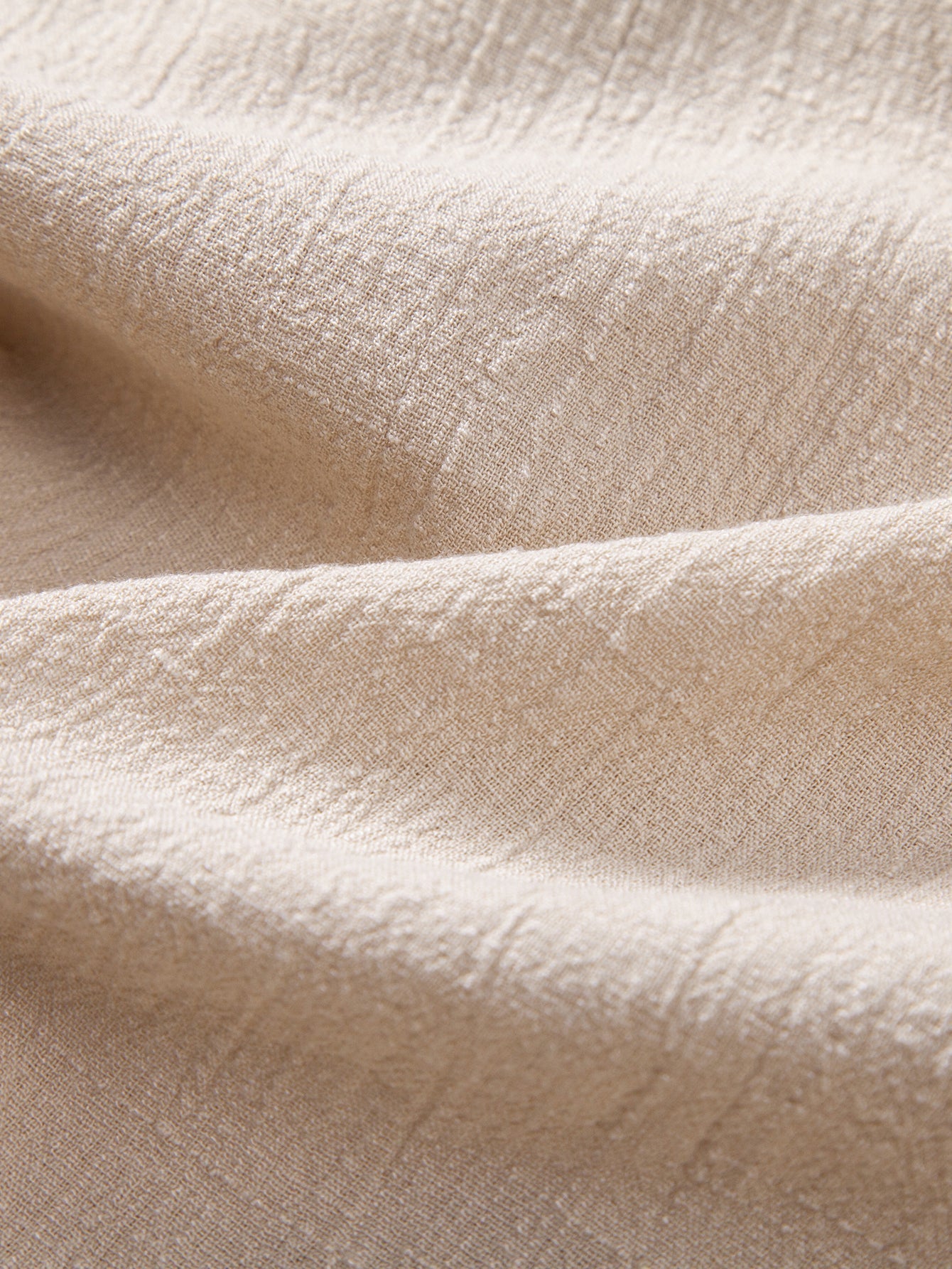 Textured Hooded Shirt with Linen Appearance