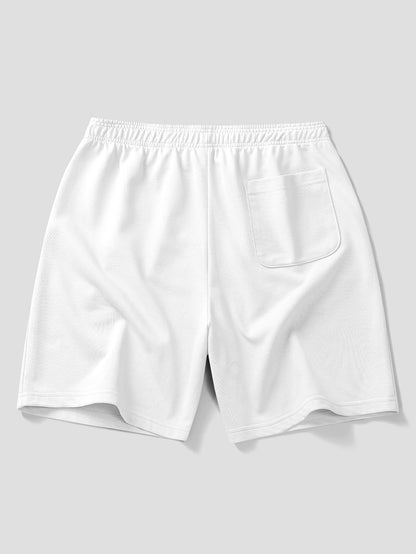 Relaxed Fit Contrast Cotton Polo & 7" Cotton Drawstring Shorts