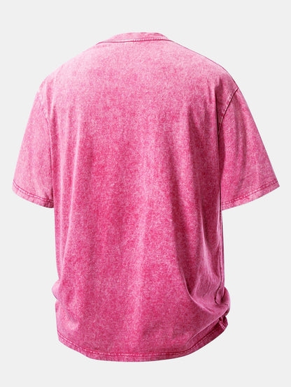 Casual Oversized Distressed Drop Shoulder T-Shirt