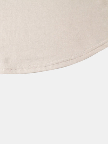 Set of 3 Essential Cotton Arc Hem T-Shirts