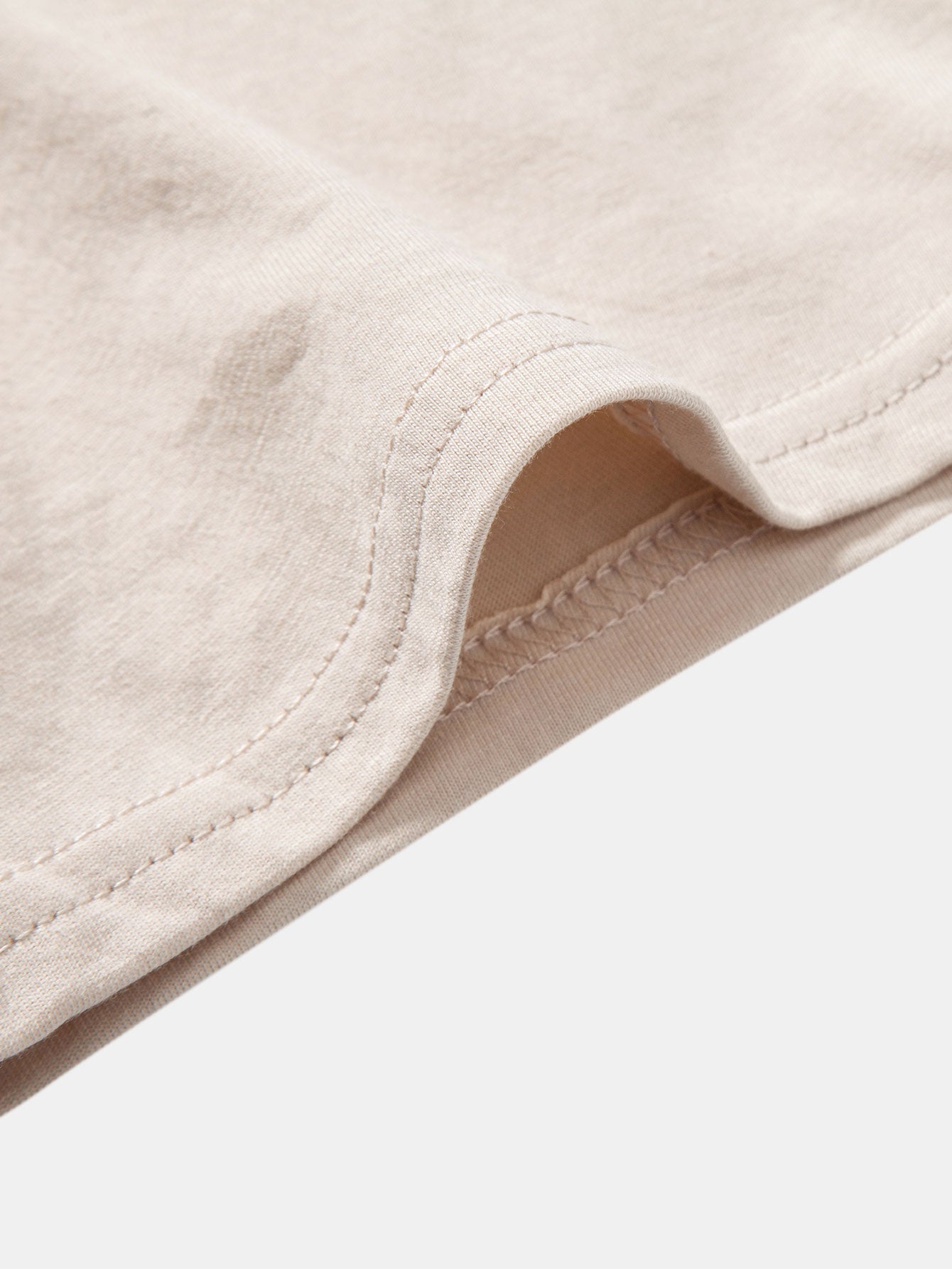 Set of 3 Essential Cotton Arc Hem T-Shirts