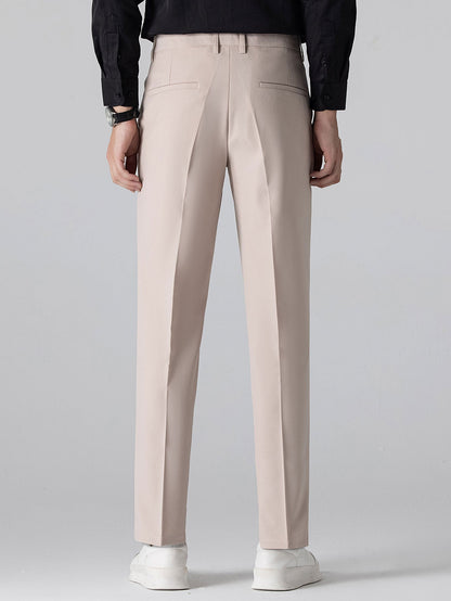 Twisted Jacquard Knit Polo with Contrast Trim & Slim Fit Tapered Trousers