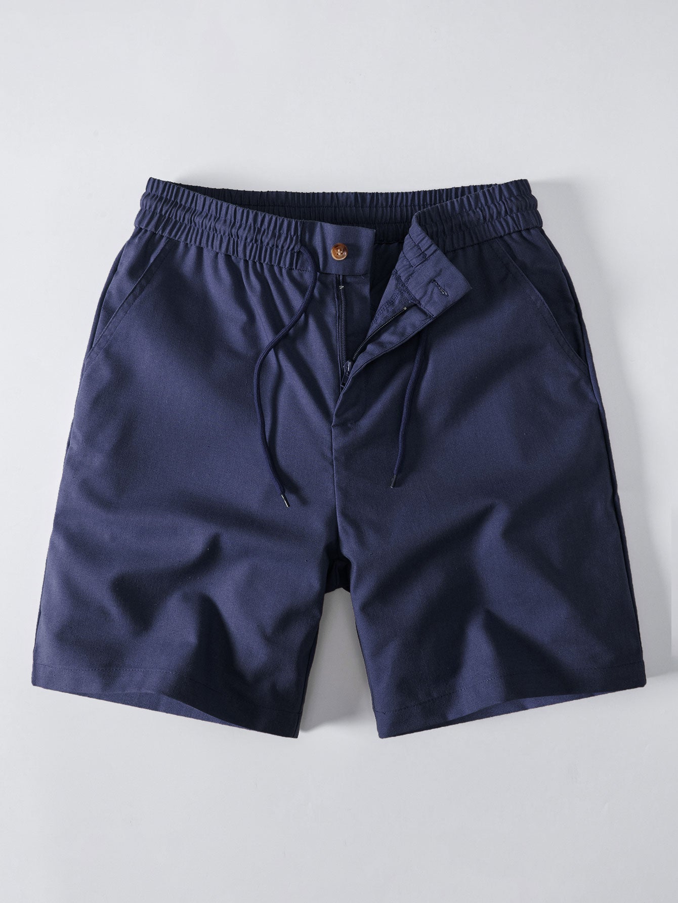 Drawstring Linen Shorts