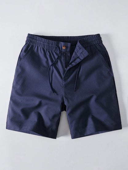 Drawstring Linen Shorts