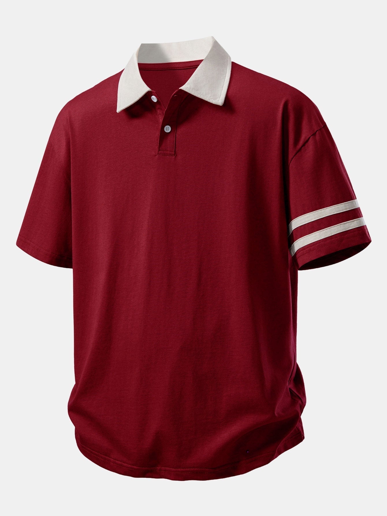 Comfortable Fit Polo Shirt with Contrast Collar