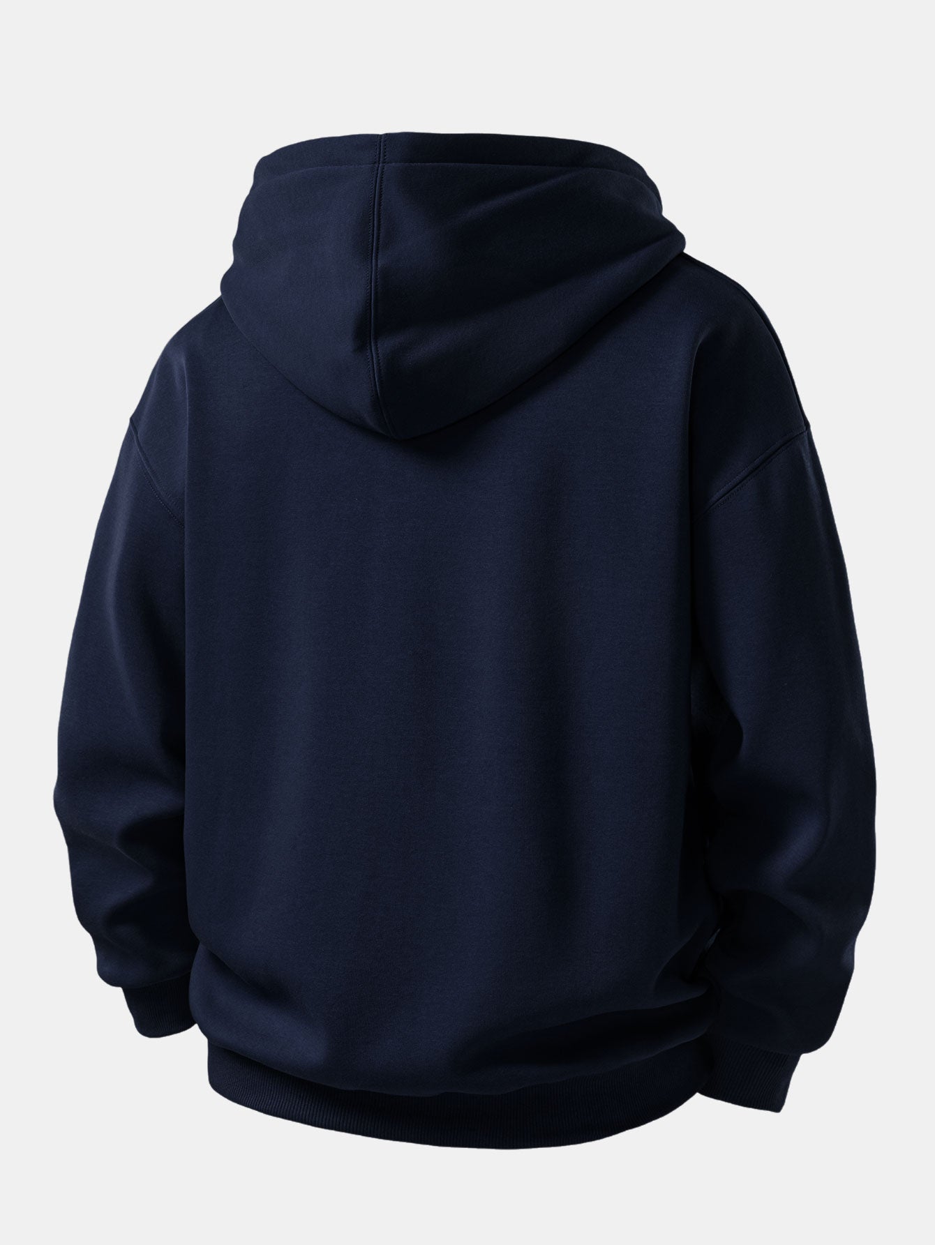 Zip-Up Hoodie with Black Cat Print
