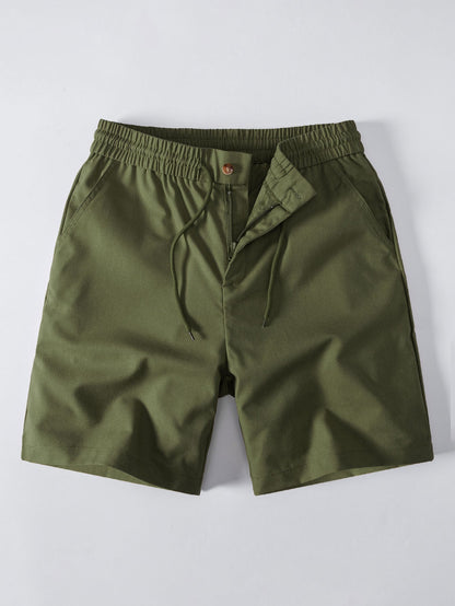 Drawstring Linen Shorts