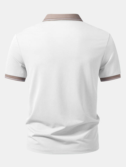 Two-Tone Johnny Collar Polo