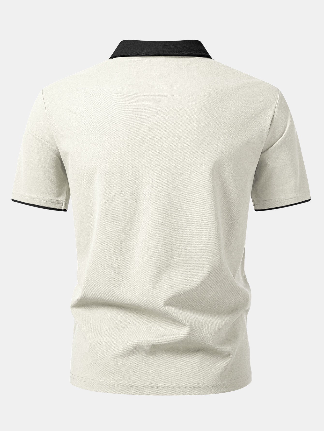 Two-Tone Collar Polo Shirt