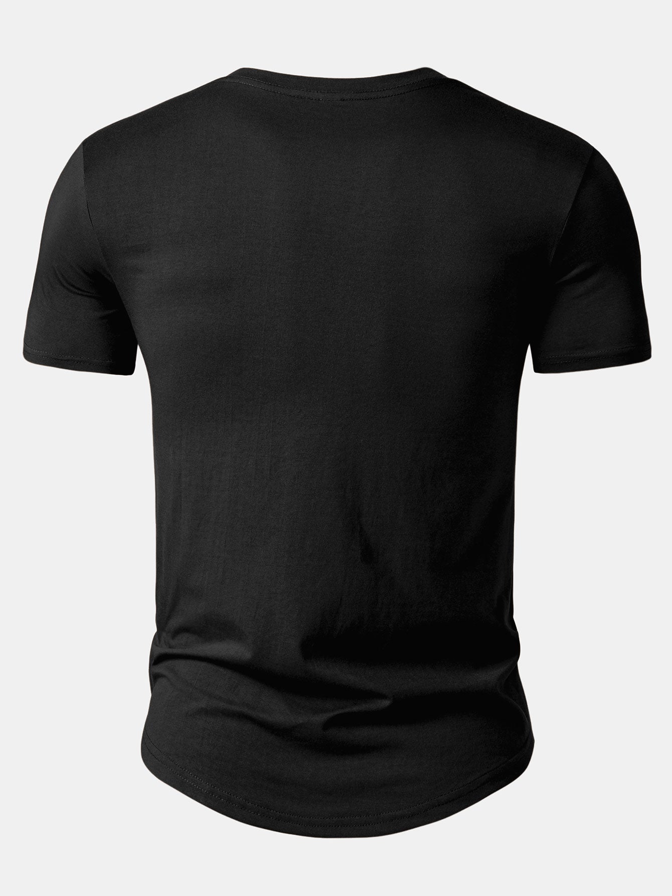 Set of 3 Essential Cotton Arc Hem T-Shirts