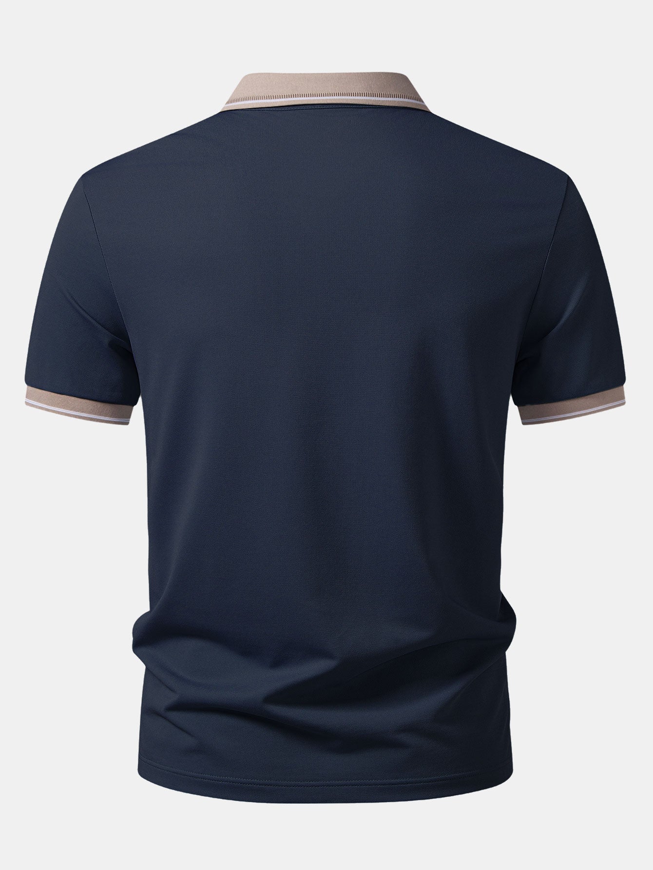Two-Tone Johnny Collar Polo