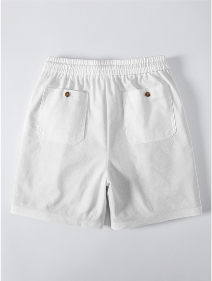 Drawstring Linen Shorts