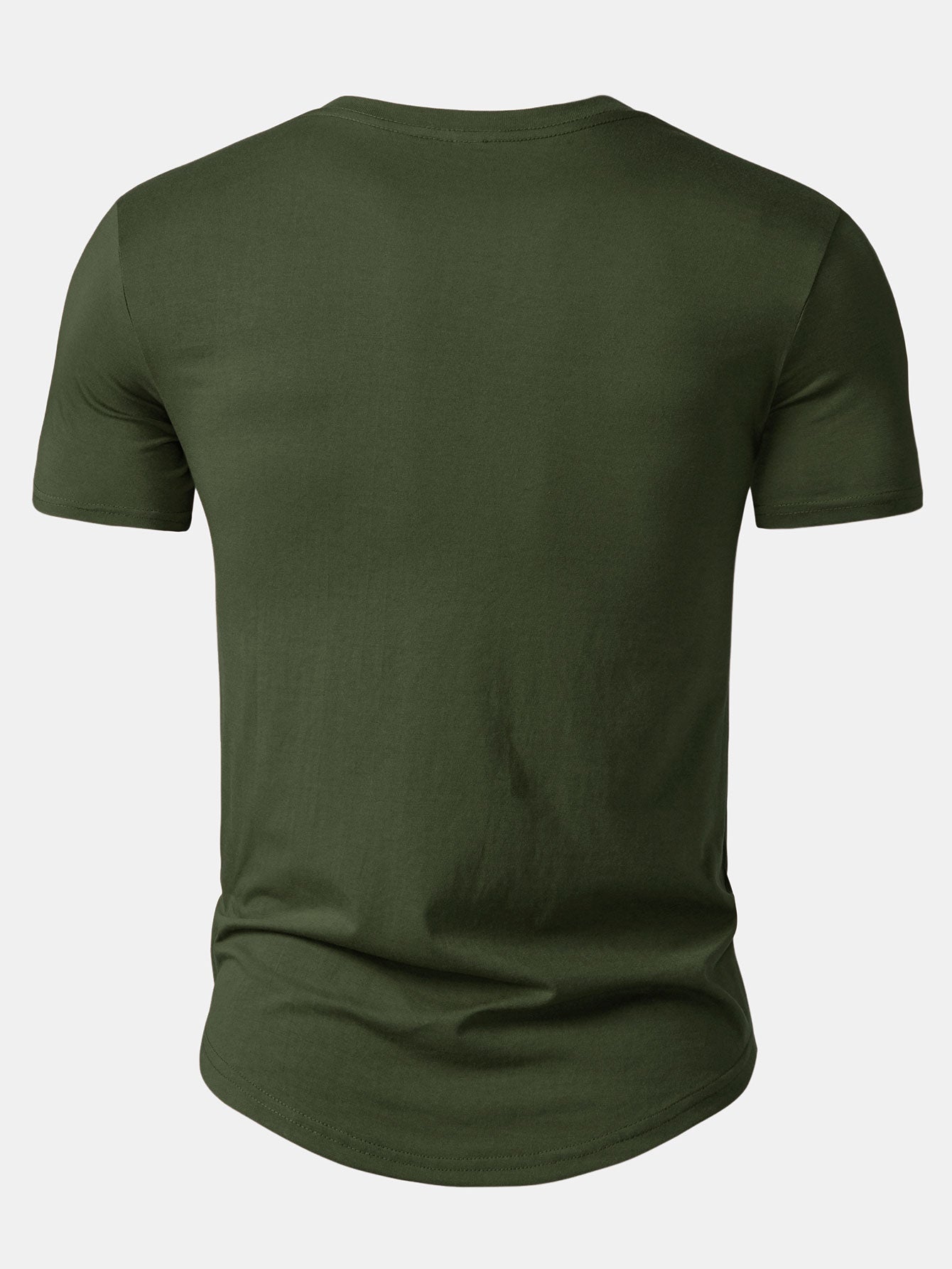 Set of 3 Essential Cotton Arc Hem T-Shirts