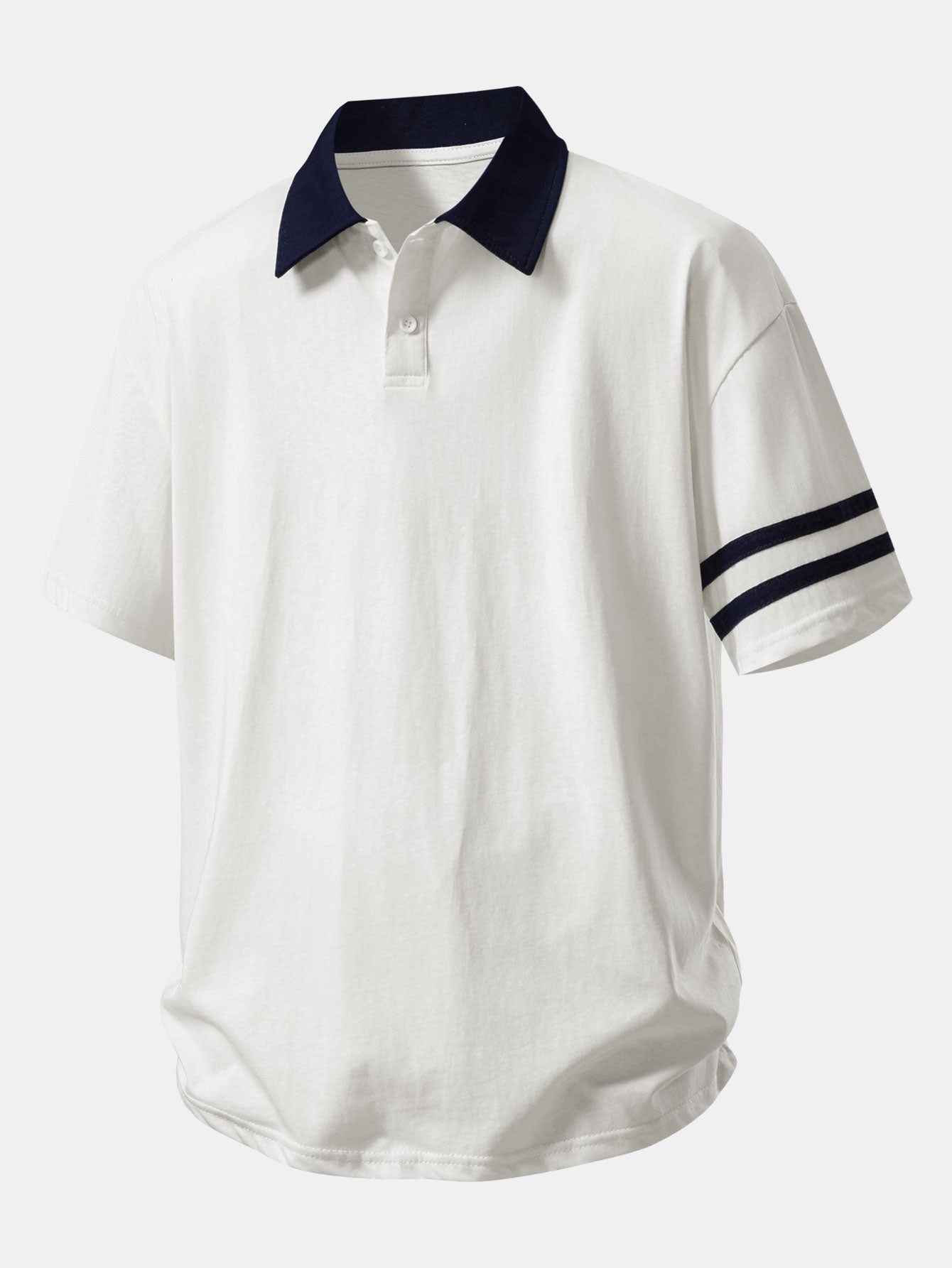 Comfortable Fit Polo Shirt with Contrast Collar