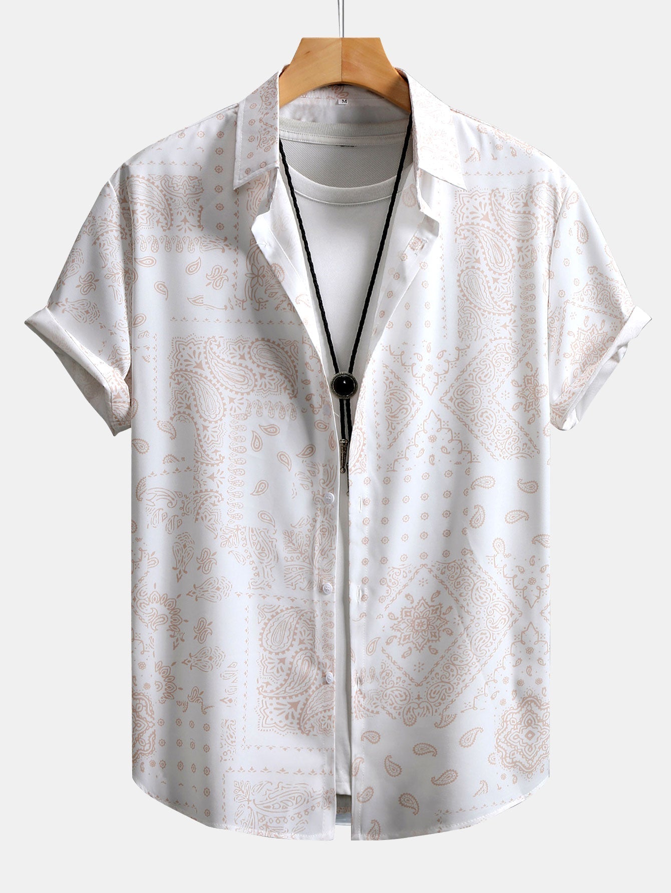 Paisley Patterned Button-Up Shirt