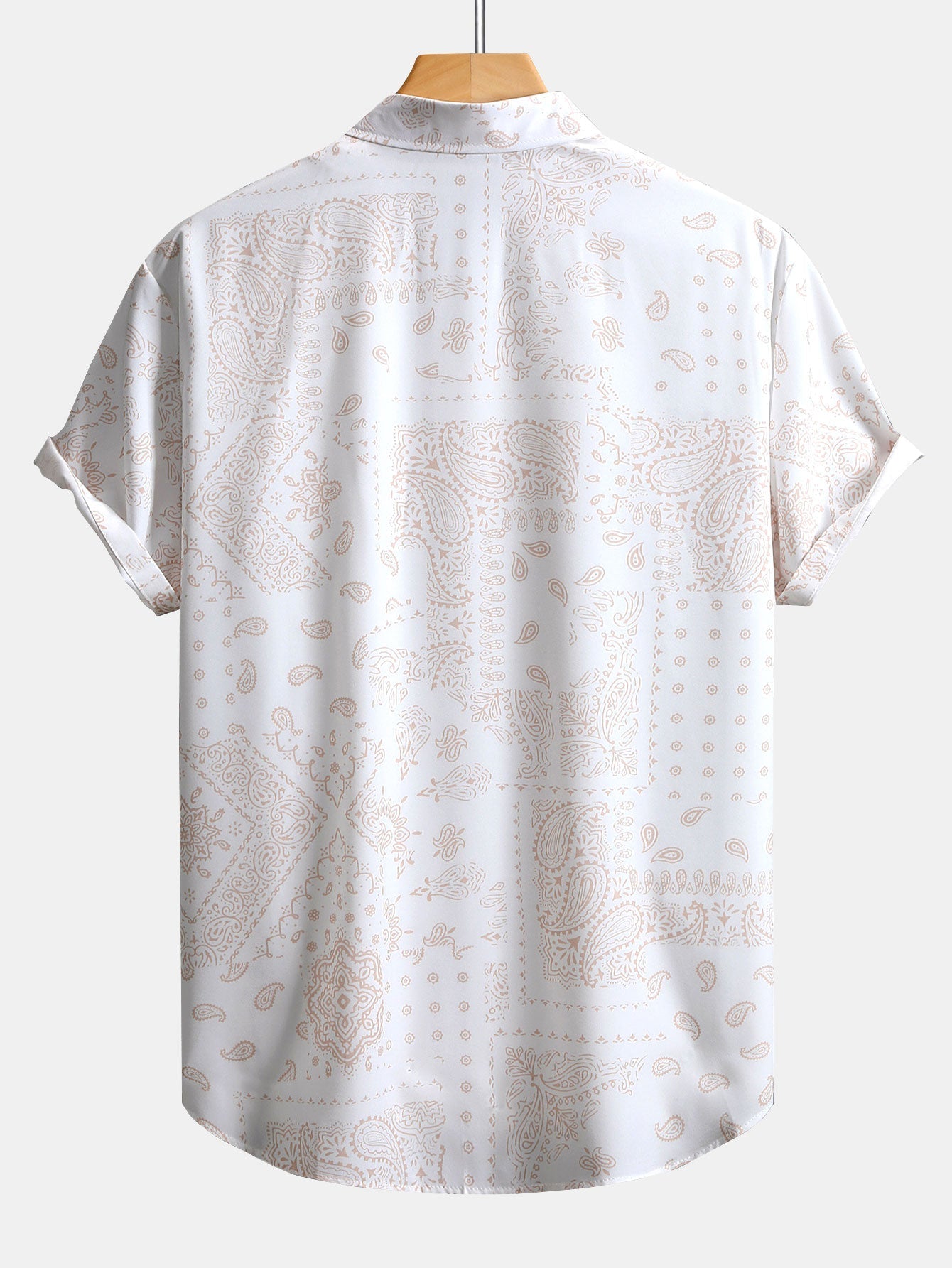 Paisley Patterned Button-Up Shirt