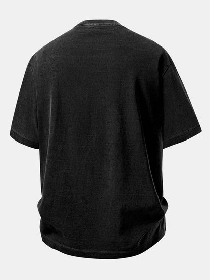 Relaxed Fit Heavyweight Washed Drop Shoulder Tee