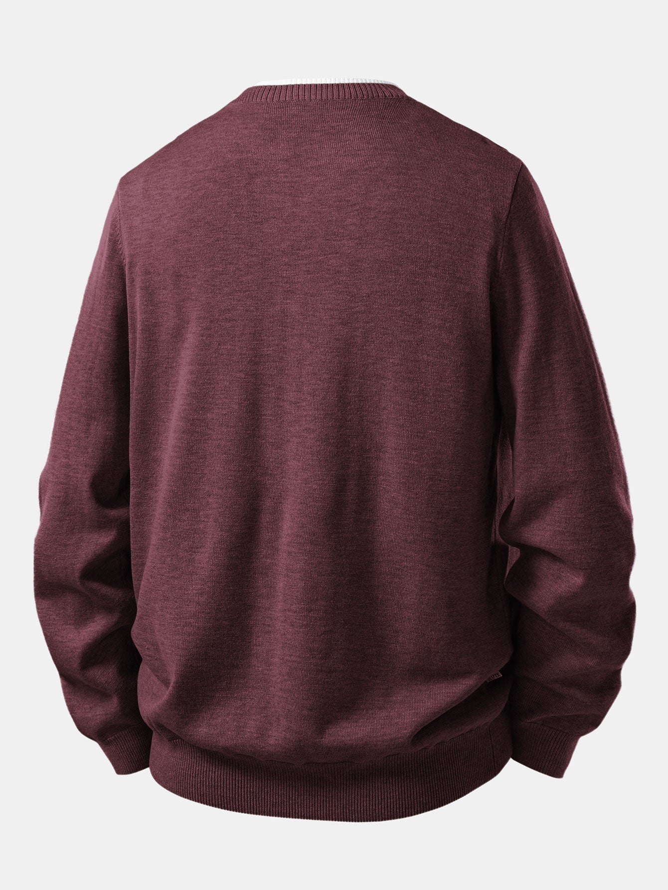 Long Sleeve Dual-Style Split Neck Sweater