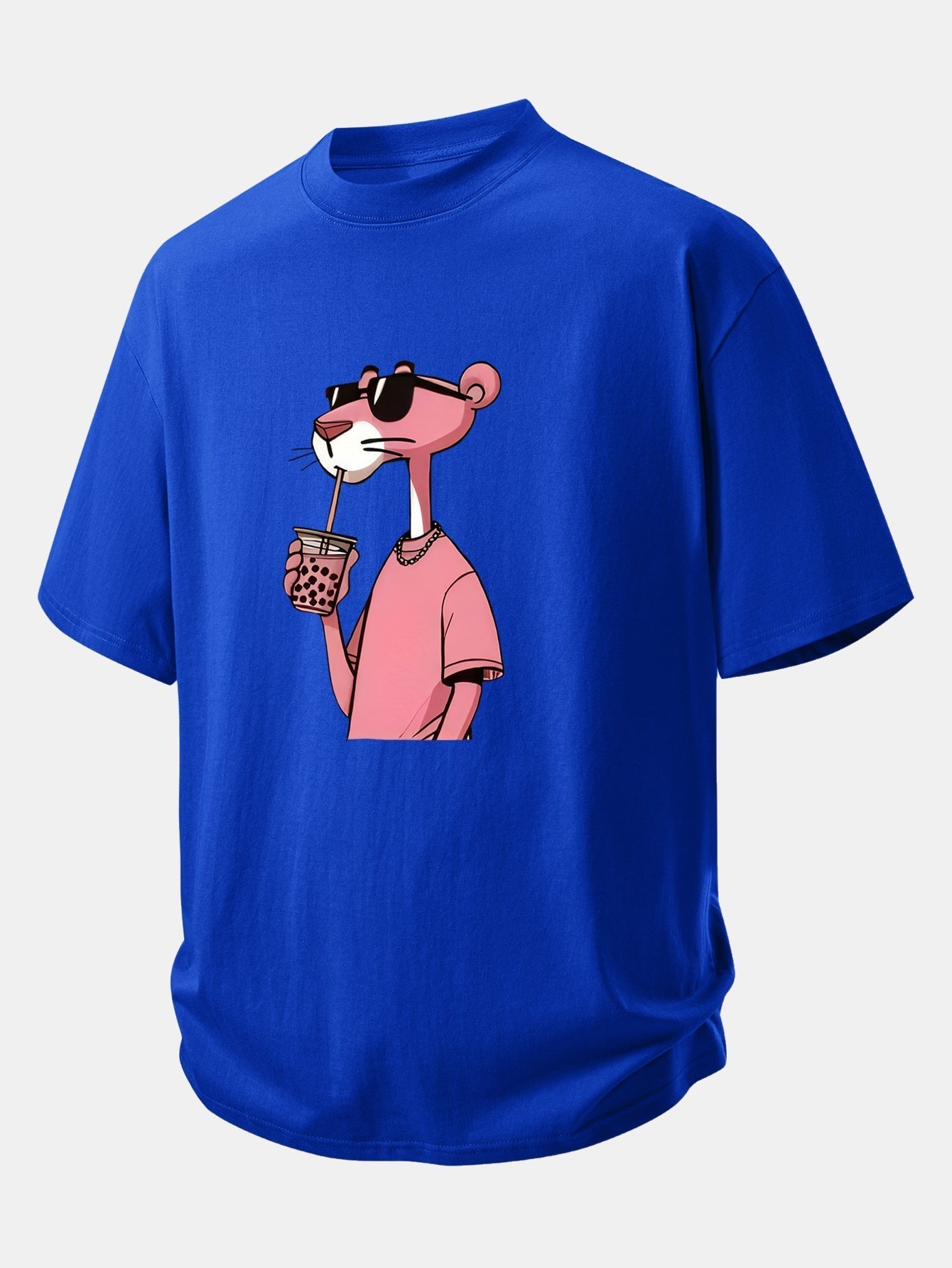 Comfortable Pink Panther Graphic Cotton Tee