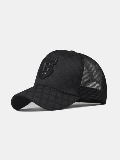 Breathable Mesh R Patch Trucker Hat