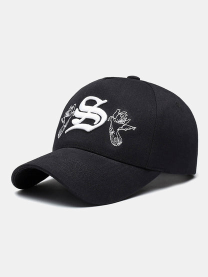 Embroidered Letter Baseball Cap