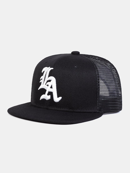 LA Embroidered Adjustable Truck Driver Cap