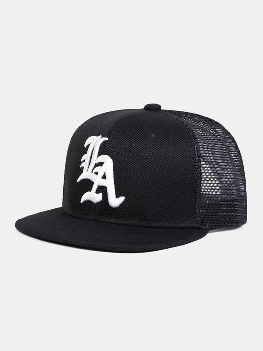 LA Embroidered Adjustable Truck Driver Cap