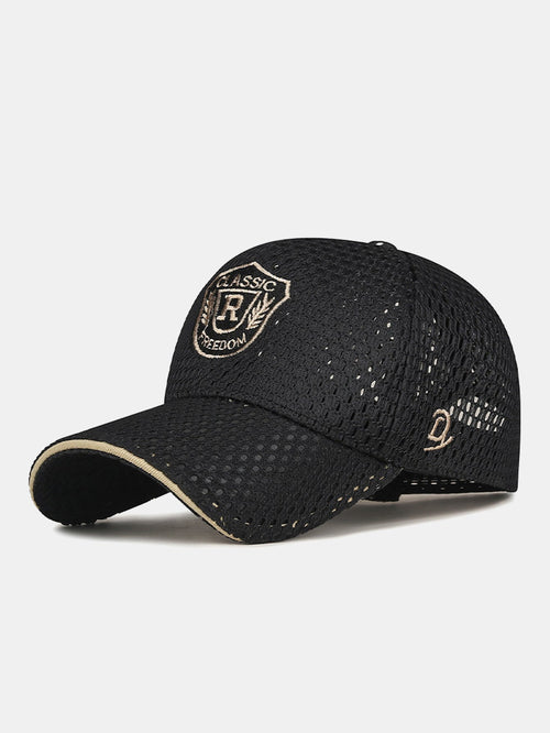 Men's Mesh Baseball Cap with Adjustable Fit and Breathable Embroidery