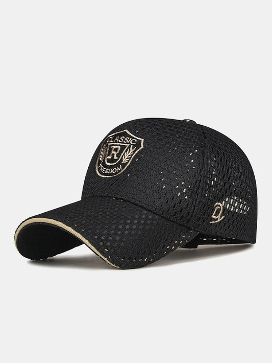 Men's Mesh Baseball Cap with Adjustable Fit and Breathable Embroidery