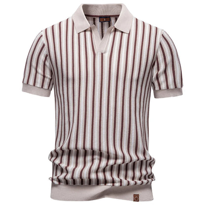 Men’s Premium Stripe Polo Shirt