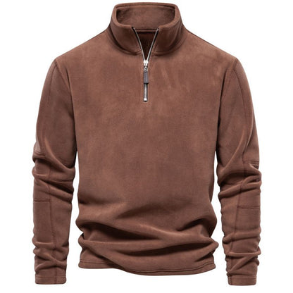 Men's Fleece Sweatshirt with Half-Zip