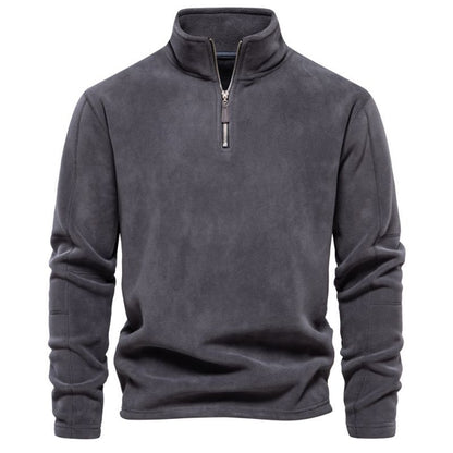 Men's Fleece Sweatshirt with Half-Zip