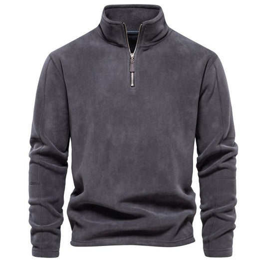 Men's Fleece Sweatshirt with Half-Zip