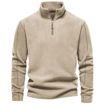Men's Fleece Sweatshirt with Half-Zip