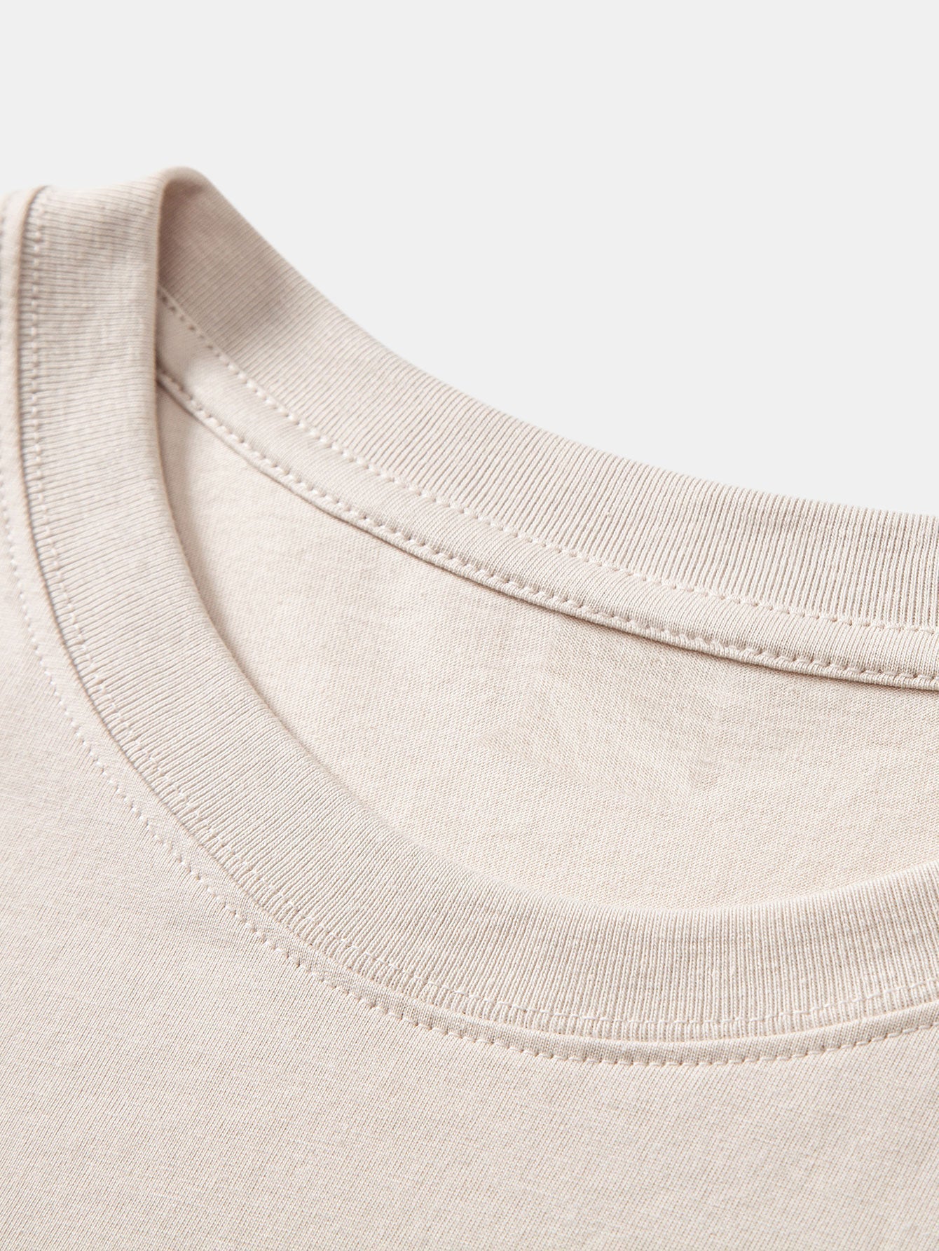 Set of 3 Essential Cotton Arc Hem T-Shirts