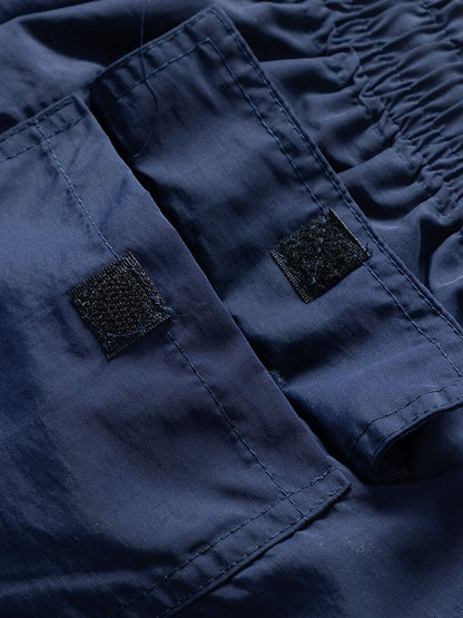 Men's Mid-Length Drawstring Swim Trunks