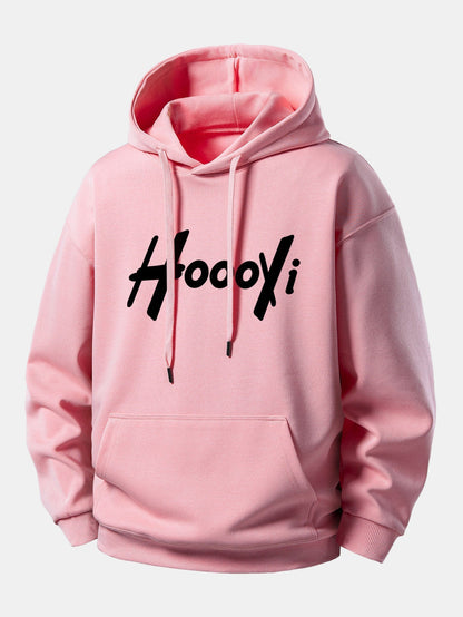 Hoooyi Graphic Relaxed Fit Hoodie