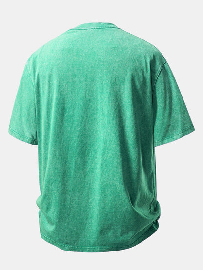 Casual Oversized Distressed Drop Shoulder T-Shirt