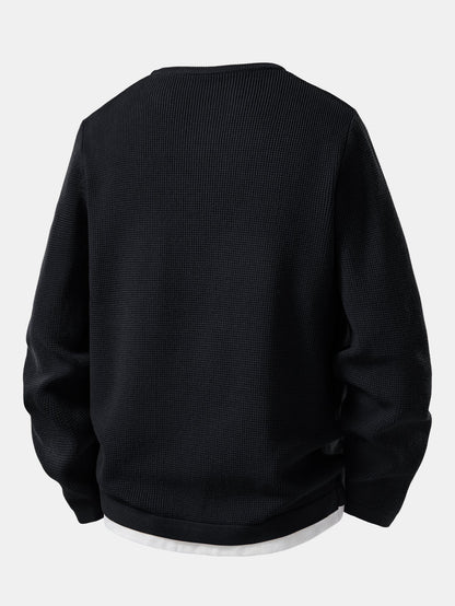 Dual-Style V-Neck Sweater