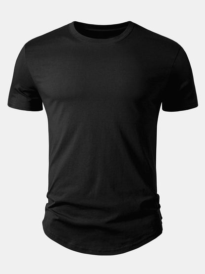Essential Cotton Curved Hem T-Shirt