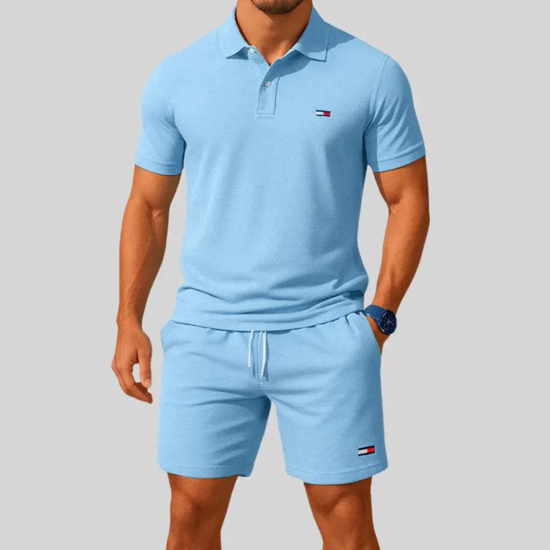 TH™ Men’s Casual Polo & Shorts Set