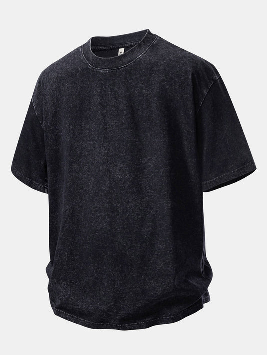 Casual Oversized Distressed Drop Shoulder T-Shirt
