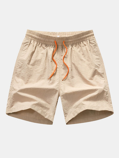 Paisley Pattern Button-Up Shirt with Matching Swim Shorts