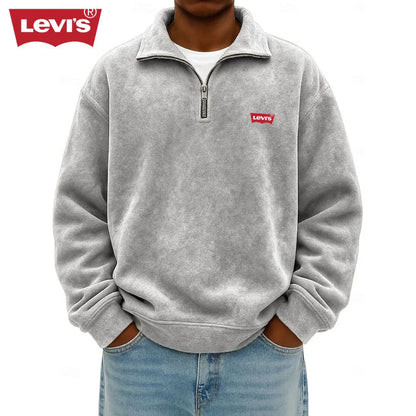 Men’s Half-Zip Polo Sweatshirt