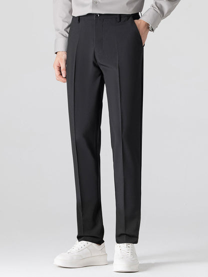 Geometric Jacquard Polo with Johnny Collar & Slim Fit Tapered Pants