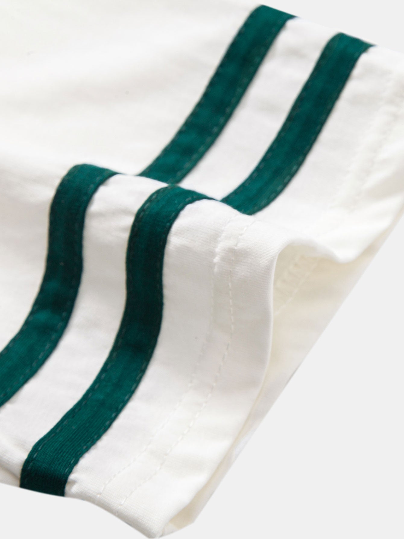 Relaxed Fit Polo Shirt with Contrast Collar & 7" Cotton Drawstring Shorts