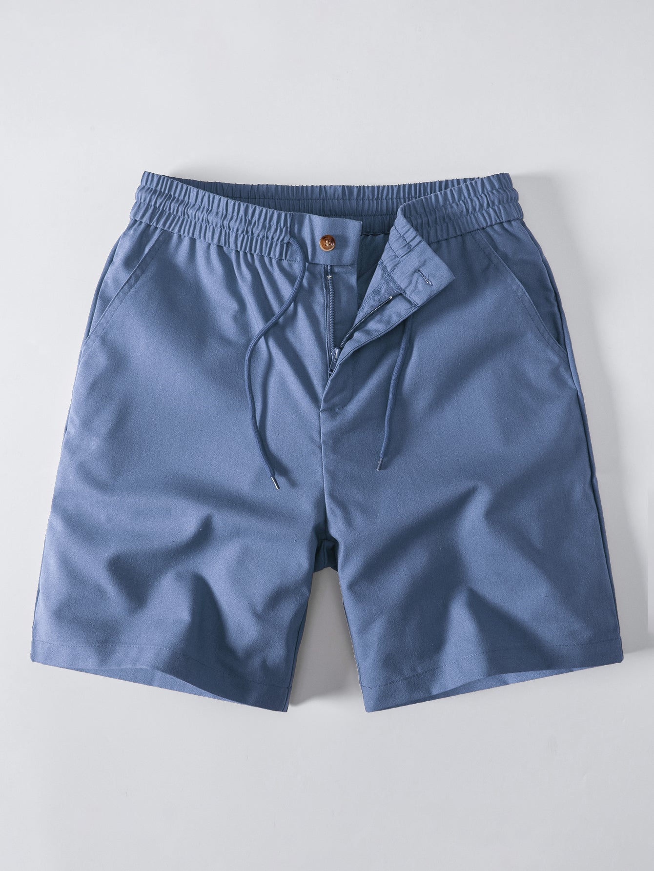 Drawstring Linen Shorts
