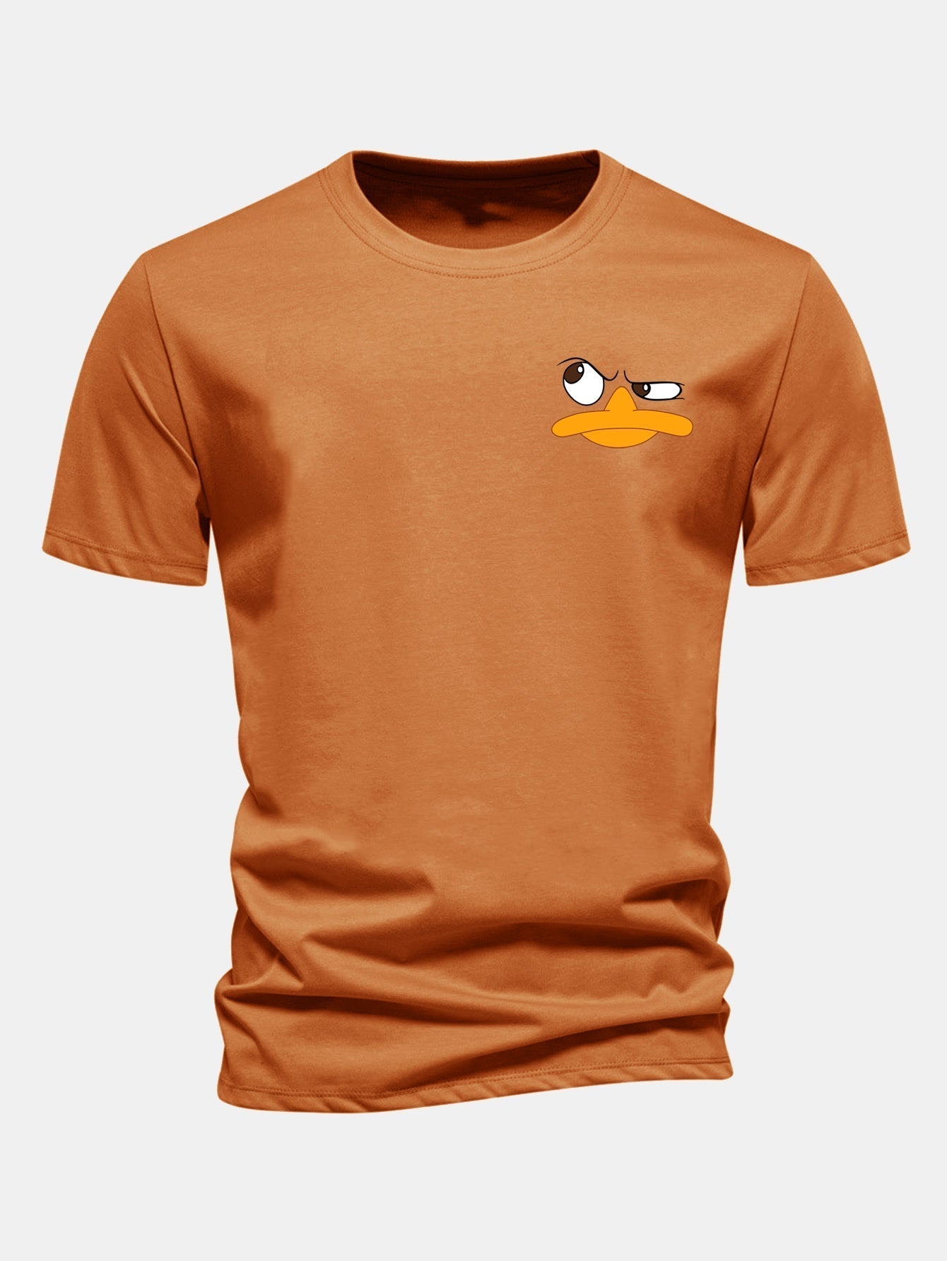Classic Fit Cotton T-Shirt with Duck Print