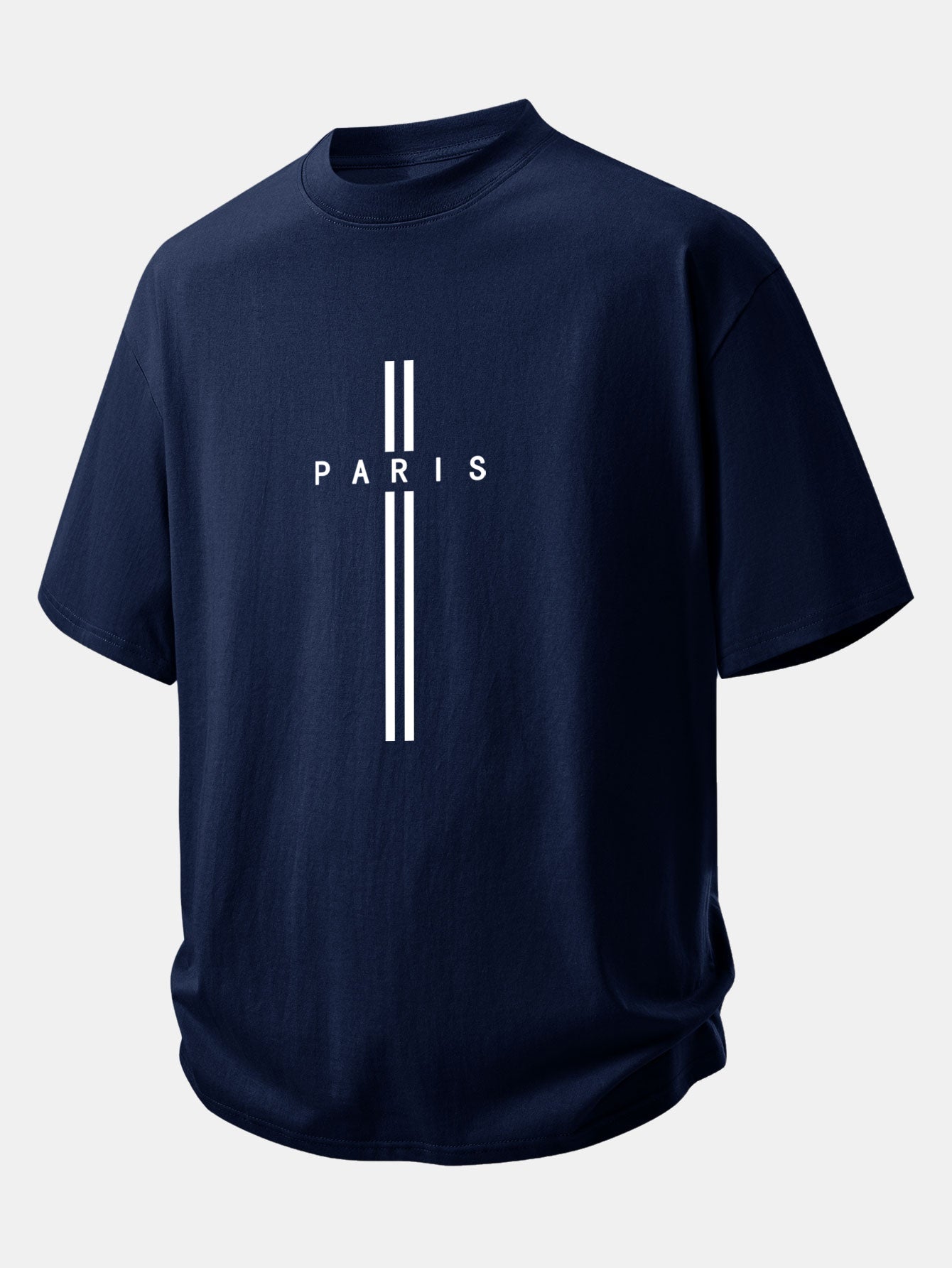 Comfortable Paris Stripe Cotton T-Shirt