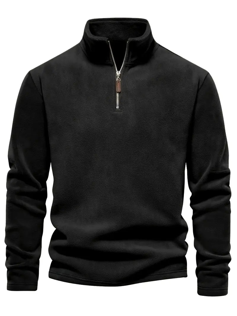 Men's Fleece Sweatshirt with Half-Zip